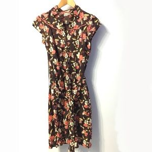 Ben Sherman floral cotton button down dress